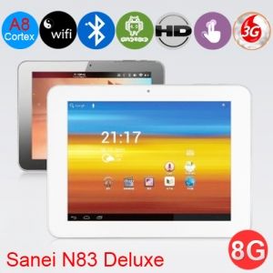 Sanei N83 8GB Deluxe Version Allwinner A10 1GB DDR3 Branco